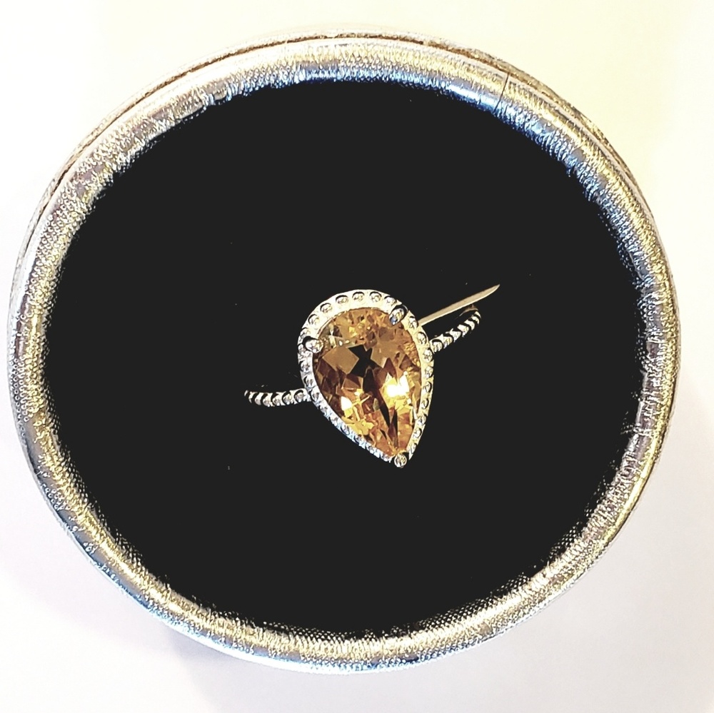 Sterling Citrine Ring